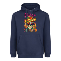 Navy cinco de mayo Heavyweight Hoodie - LillyAllenDesigns