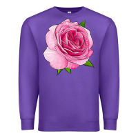 Purple All Dressed Up Rose Premium Sweatshirt - LillyAllenDesigns