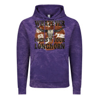 Cloud Purple longhorn bullskull whatever lossos your longhorn Vintage Hoodie - JahusDesignShop