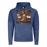 Vintage Denim longhorn bullskull whatever lossos your longhorn Vintage Hoodie - JahusDesignShop