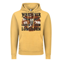 Vintage Mustard longhorn bullskull whatever lossos your longhorn Vintage Hoodie - JahusDesignShop