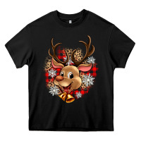 Black reindeer christmas Heavy Core Tee - Zillion Design Studio