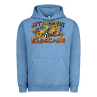 Pigment Pebble Blue let them eat king cake Urban Hoodie - CowGirlArtShop