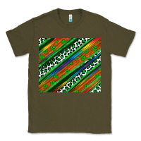 Army Green st patricks day leopard rainbow Classic Tee - Artiststas