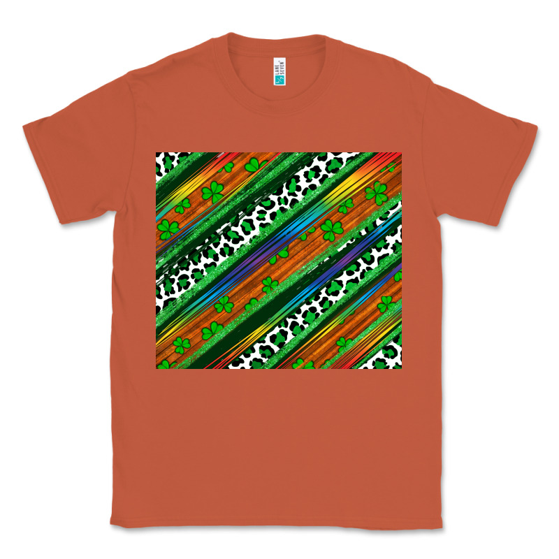 St Patricks Day Leopard Rainbow Classic Tee by Artiststas | Teevron