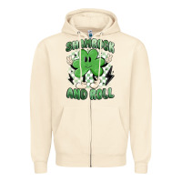 Sandshell shamrock and roll Zipper Hoodie - MaliasSmallBusiness