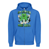 True Royal shamrock and roll Zipper Hoodie - MaliasSmallBusiness