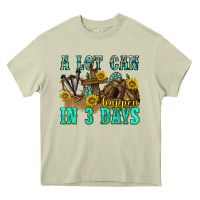 Mossy a lot can happen in 3 days western Heavy Core Tee - texasbilliewilder