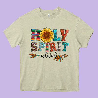 Holy Spirit Activate Heavy Core Tee Designed By Artiststas