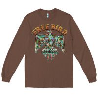 Chestnut free bird feathers thunderbird Long Sleeve Tee - BarkalooDesign