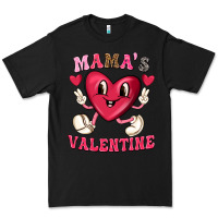 Black mamas valentine with cute heart Premium Tee - texasbilliewilder