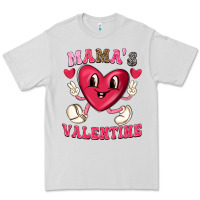Dove Grey mamas valentine with cute heart Premium Tee - texasbilliewilder