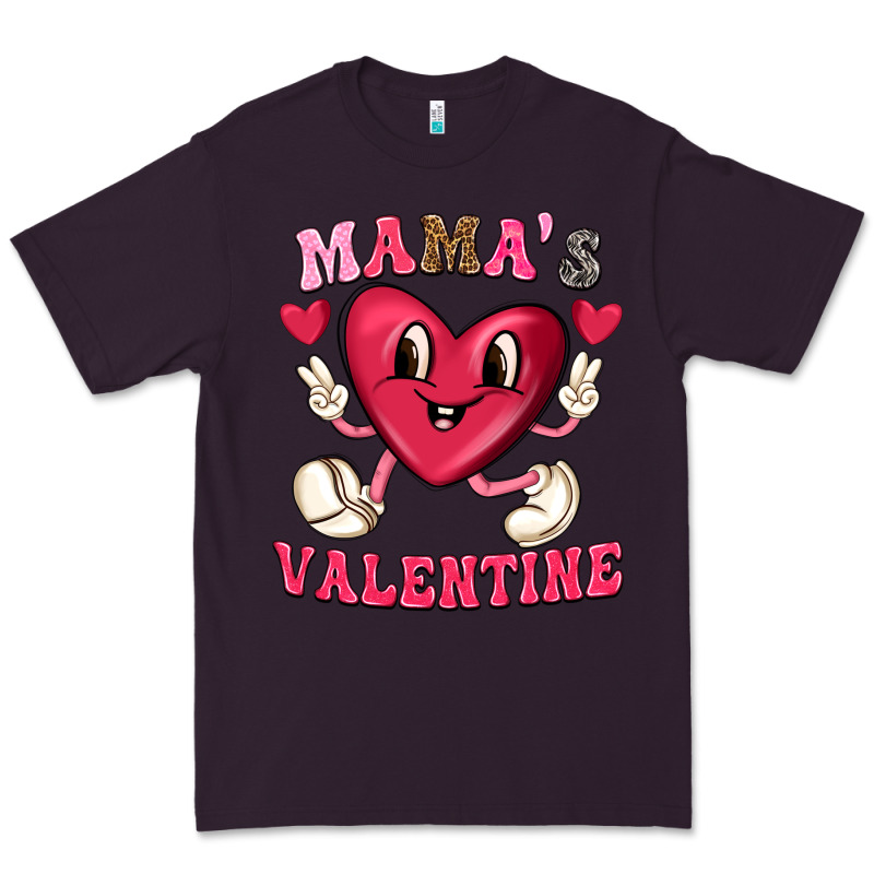 Mamas Valentine With Cute Heart Premium Tee by texasbilliewilder | Teevron
