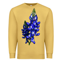 Antique Gold Bluebonnet Flower Premium Sweatshirt - LillyAllenDesigns