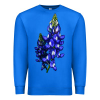 True Royal Bluebonnet Flower Premium Sweatshirt - LillyAllenDesigns