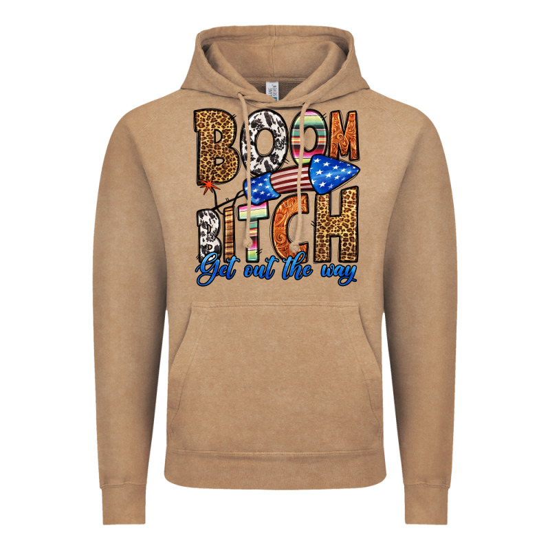 Boom Bitch Get Out The Way Vintage Hoodie by HRA Design Shop | Teevron