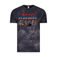 Cloud Black always remember heroes Vintage Tee - JahusDesignShop