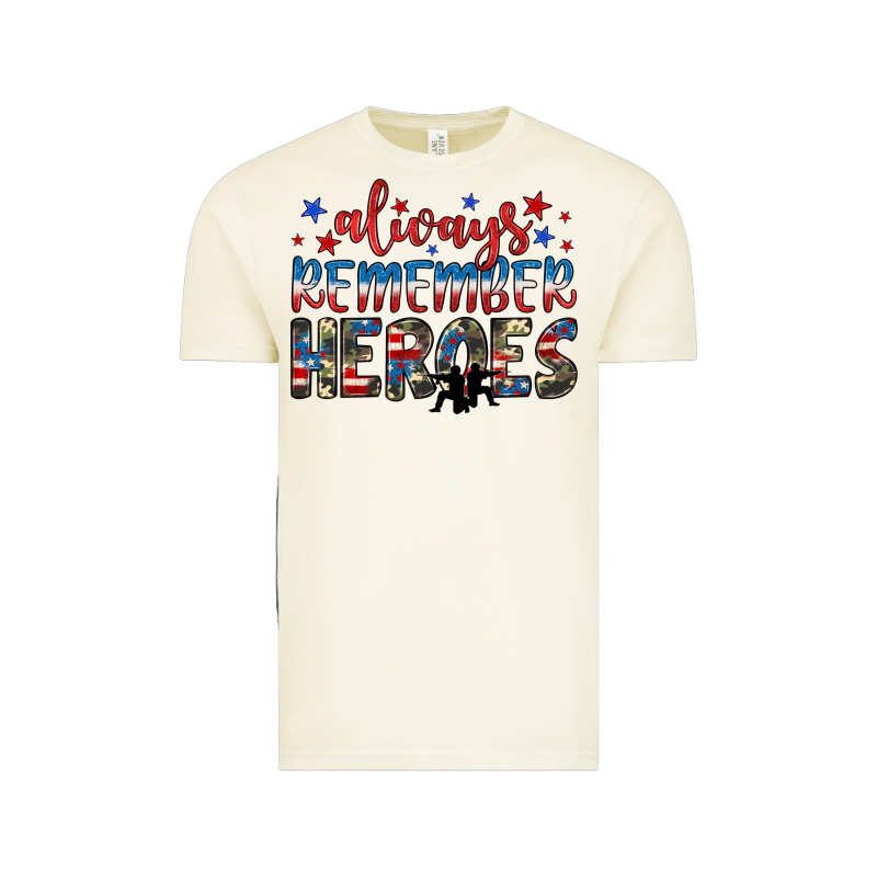 Always Remember Heroes Vintage Tee by JahusDesignShop | Teevron