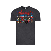 Vintage Black always remember heroes Vintage Tee - JahusDesignShop