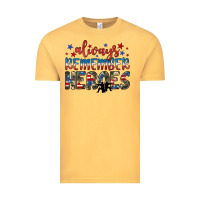 Vintage Mustard always remember heroes Vintage Tee - JahusDesignShop