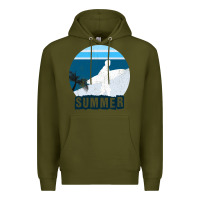 Army Green Summer Surf Premium Hoodie - Bettercallsaul