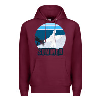 Burgundy Summer Surf Premium Hoodie - Bettercallsaul