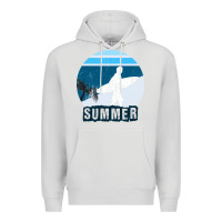 Dove Grey Summer Surf Premium Hoodie - Bettercallsaul