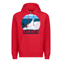 Red Summer Surf Premium Hoodie - Bettercallsaul