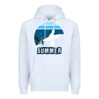 White Summer Surf Premium Hoodie - Bettercallsaul