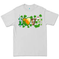 Dove Grey st.patrick's nurse love heart stethoscope Premium Tee - BarkalooDesign