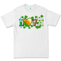 White st.patrick's nurse love heart stethoscope Premium Tee - BarkalooDesign