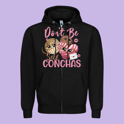 Don't Be Self Conchas Zipper Hoodie Designed By Maliassmallbusiness