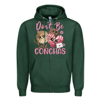 Sports Green don't be self conchas Zipper Hoodie - MaliasSmallBusiness