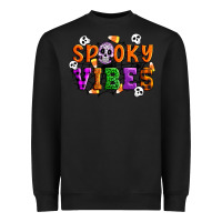Black Spooky vibes Heavyweight Sweatshirt - Artiststas