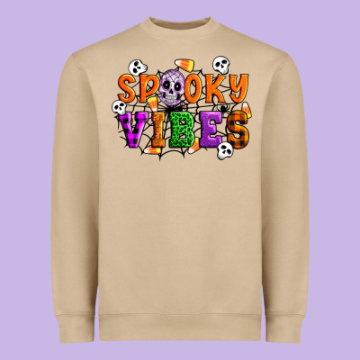 Spooky Vibes Heavyweight Sweatshirt Designed By Artiststas