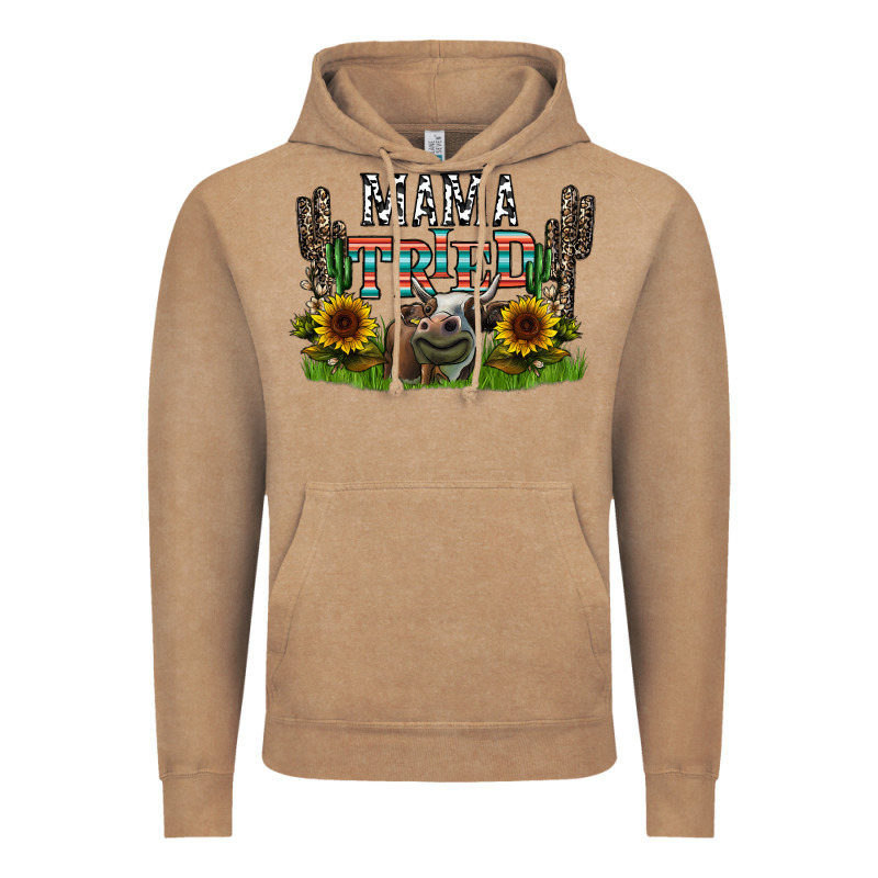 Mama Tried1 Vintage Hoodie by CowhideDigitalArt | Teevron