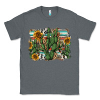 Charcoal Heather serape sunflowers cactus Classic Tee - AdoDesignShop