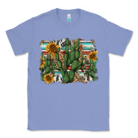 Colony Blue serape sunflowers cactus Classic Tee - AdoDesignShop