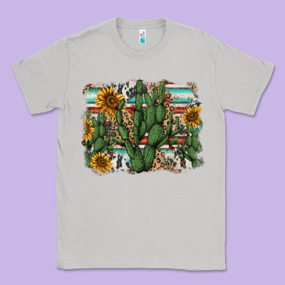 Serape Sunflowers Cactus Classic Tee Designed By Adodesignshop