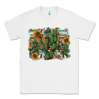 White serape sunflowers cactus Classic Tee - AdoDesignShop