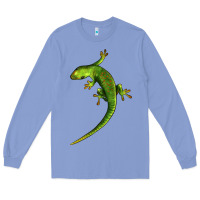 Green Lizard Illustrations Long Sleeve Tee | Teevron