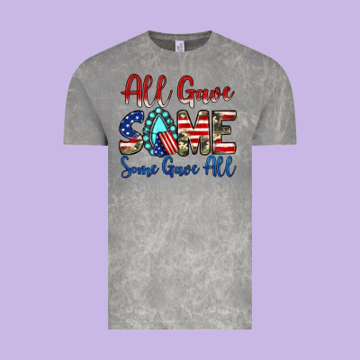 All Gave Some Some Gave All Vintage Tee Designed By Jahusdesignshop