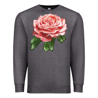 Charcoal Heather America Rose Premium Sweatshirt - LillyAllenDesigns