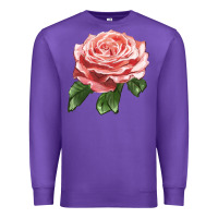 Purple America Rose Premium Sweatshirt - LillyAllenDesigns