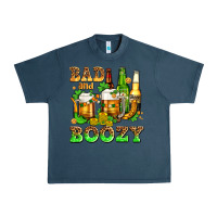 Midnight Navy bad and boozy with beer Urban Heavy Tee - AdoDesignShop