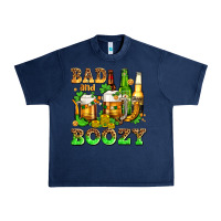 Navy bad and boozy with beer Urban Heavy Tee - AdoDesignShop