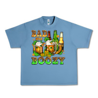 Pebble Blue bad and boozy with beer Urban Heavy Tee - AdoDesignShop