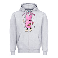 Heather Grey so peepin boujee stanley  belt bag inspired Zipper Hoodie - MaliasSmallBusiness