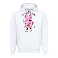 White so peepin boujee stanley  belt bag inspired Zipper Hoodie - MaliasSmallBusiness