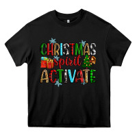 Black christmas spirit activite Heavy Core Tee - Zillion Design Studio